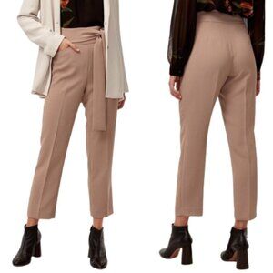 Wilfred Geneva Pant in Roebuck Neutral Colour - Tie Waist, Ankle Length